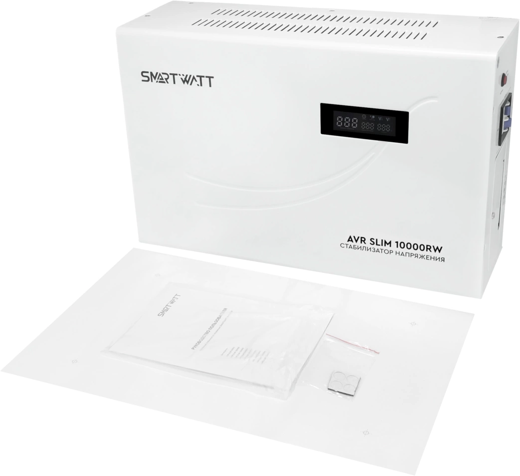 Стабилизатор напряжения Smartwatt AVR Slim 10000RW 10000ВА белый