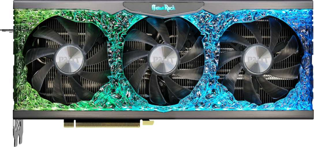 Видеокарта Palit PCI-E 4.0 PA-RTX3070 GAMEROCK 8G V1 LHR NVIDIA GeForce RTX 3070 8Gb 256bit GDDR6 1500/14000 HDMIx1 DPx3 HDCP Ret