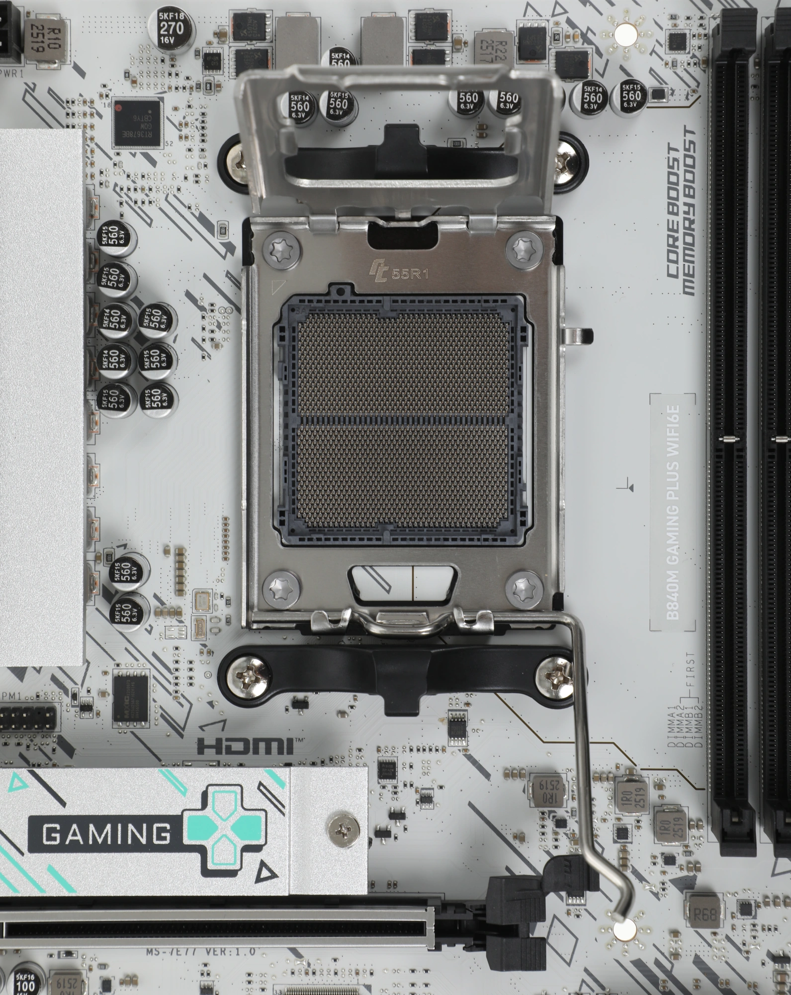 Материнская плата MSI B840M GAMING PLUS WIFI6E Socket AM5 AMD B840 4xDDR5 mATX AC`97 8ch(7.1) 2.5Gg RAID+HDMI