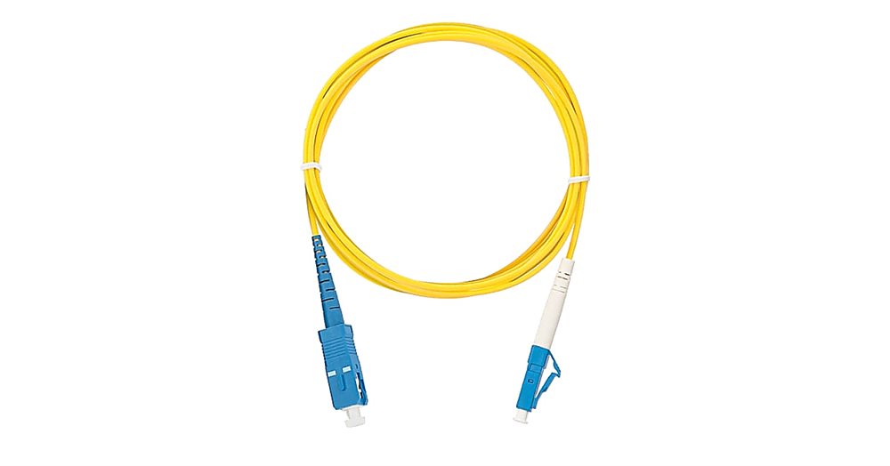NMF-PC1S2C2-SCU-LCU-001 - Патч-корд NIKOMAX волоконно-оптический, одномодовый 9/125мкм, стандарта OS2, SC/UPC-LC/UPC, одинарный, LSZH нг(В)-HFLTx, 2мм, желтый, 1м.