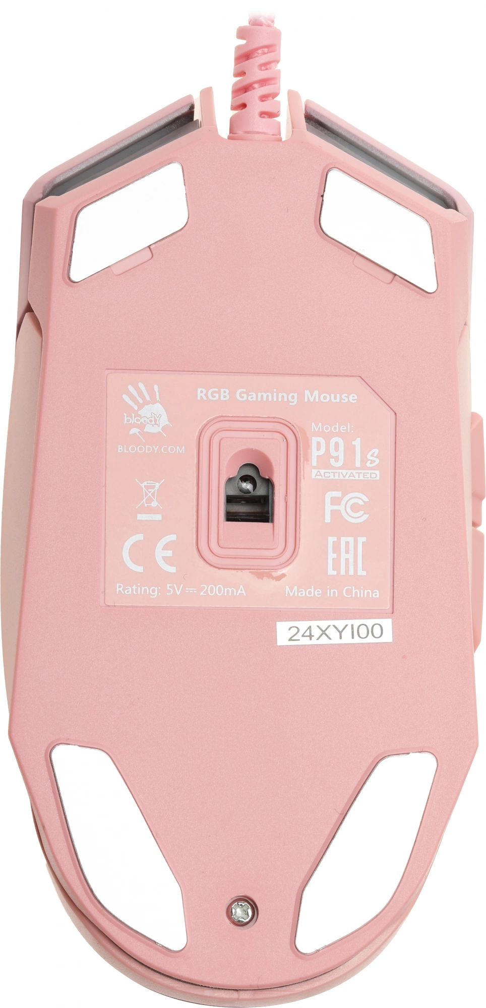 Мышь A4Tech Bloody P91s розовый оптическая 8000dpi USB 8but (P91S PINK ACTIVATED)