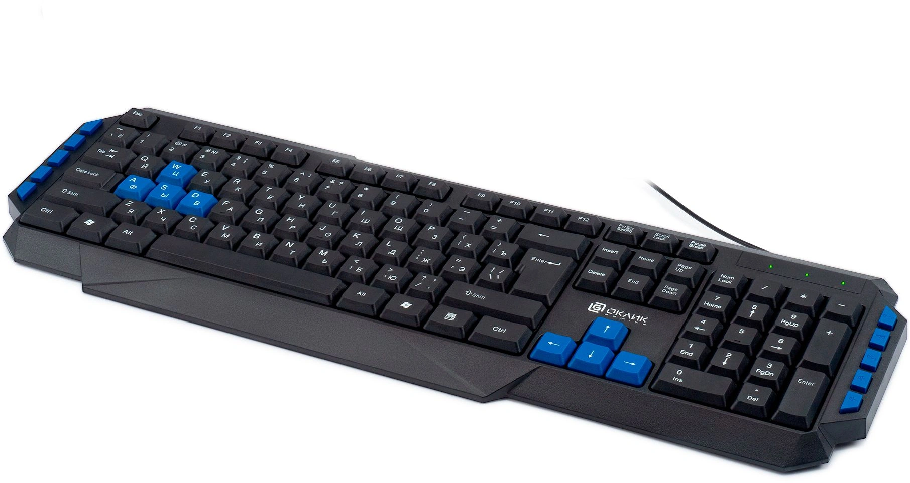 Клавиатура Оклик 750G FROST WAR черный/черный USB Multimedia for gamer (337452)