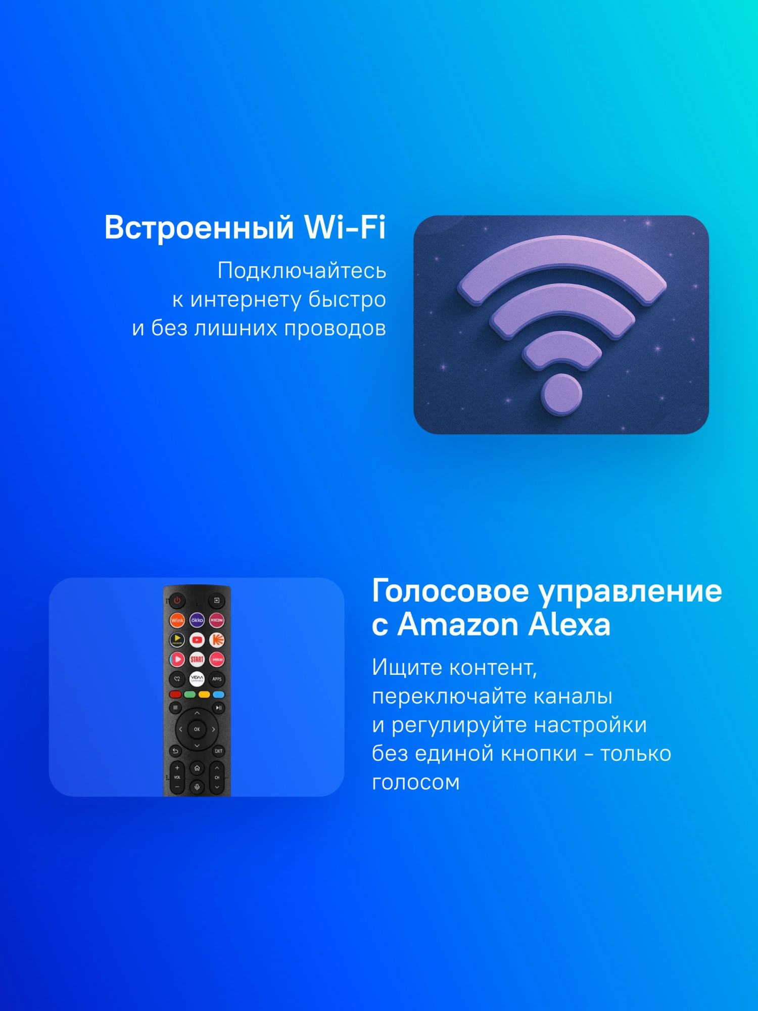 Телевизор QLED Hisense 65" 65E7Q черный 4K Ultra HD 60Hz MEMC DVB-T DVB-T2 DVB-C DVB-S DVB-S2 USB WiFi Smart TV