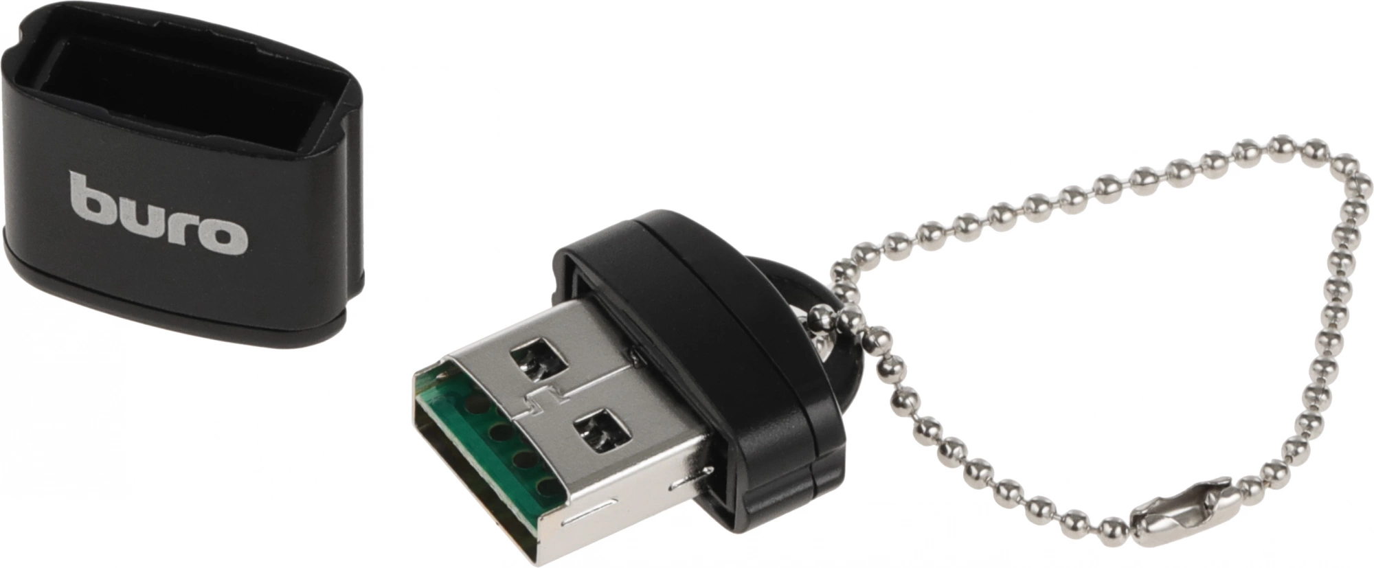 Устройство чтения карт памяти USB2.0 Buro BU-CR-200 черный