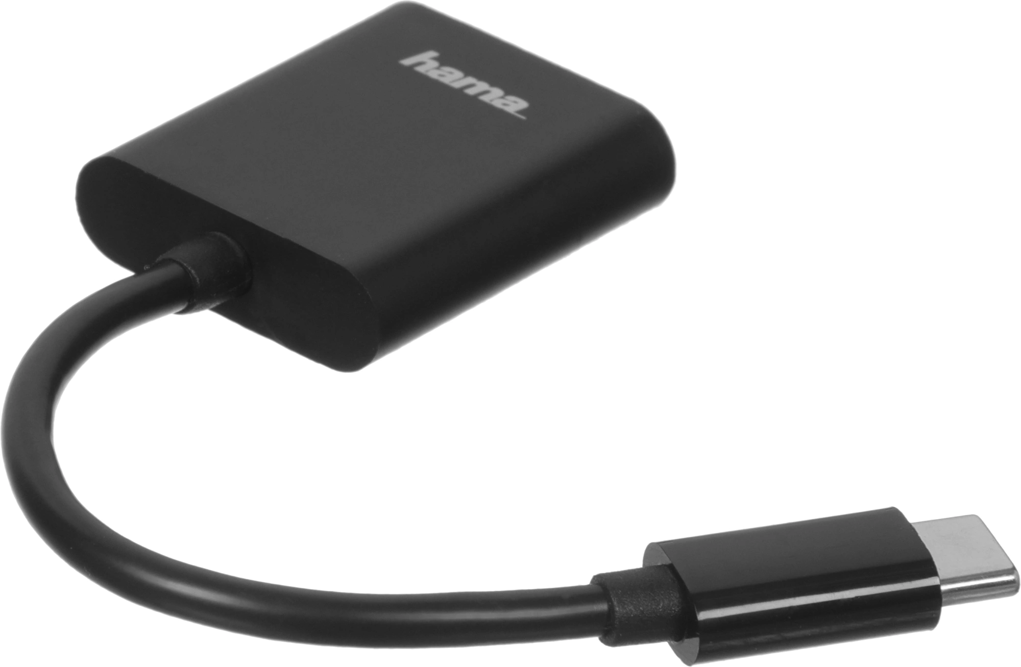 Разветвитель USB 2.0 Hama 1порт. черный (00135748)