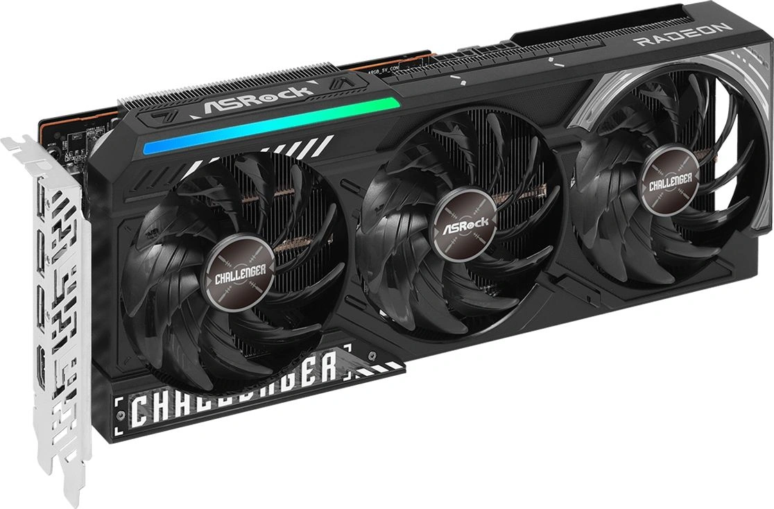Видеокарта Asrock PCI-E 5.0 RX9070 CL 16G AMD Radeon RX 9070 16Gb 256bit GDDR6 2070/20000 HDMIx1 DPx3 HDCP Ret