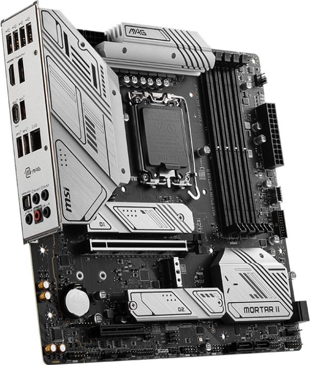 Материнская плата MSI MAG B760M MORTAR II Soc-1700 Intel B760 4xDDR5 mATX AC`97 8ch(7.1) 2.5Gg+HDMI+DP