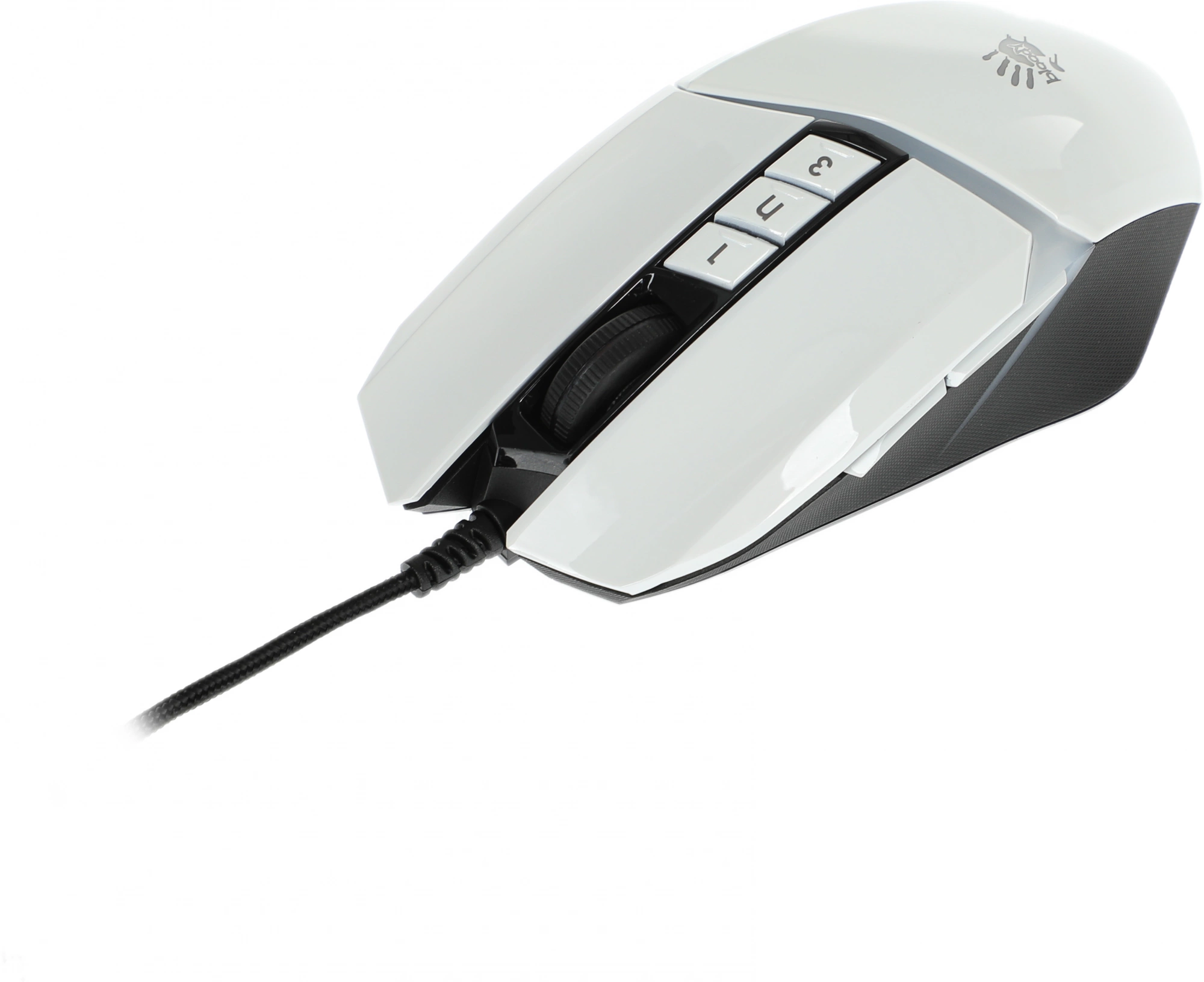 Мышь A4Tech Bloody W60 Max белый оптическая 10000dpi USB 10but (W60 MAX (PANDA WHITE))
