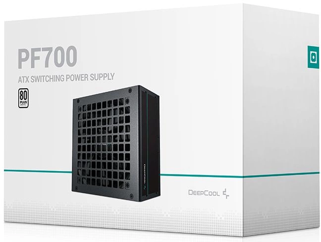 Блок питания Deepcool ATX 700W PF700 80+ white (20+4pin) APFC 120mm fan 6xSATA RTL