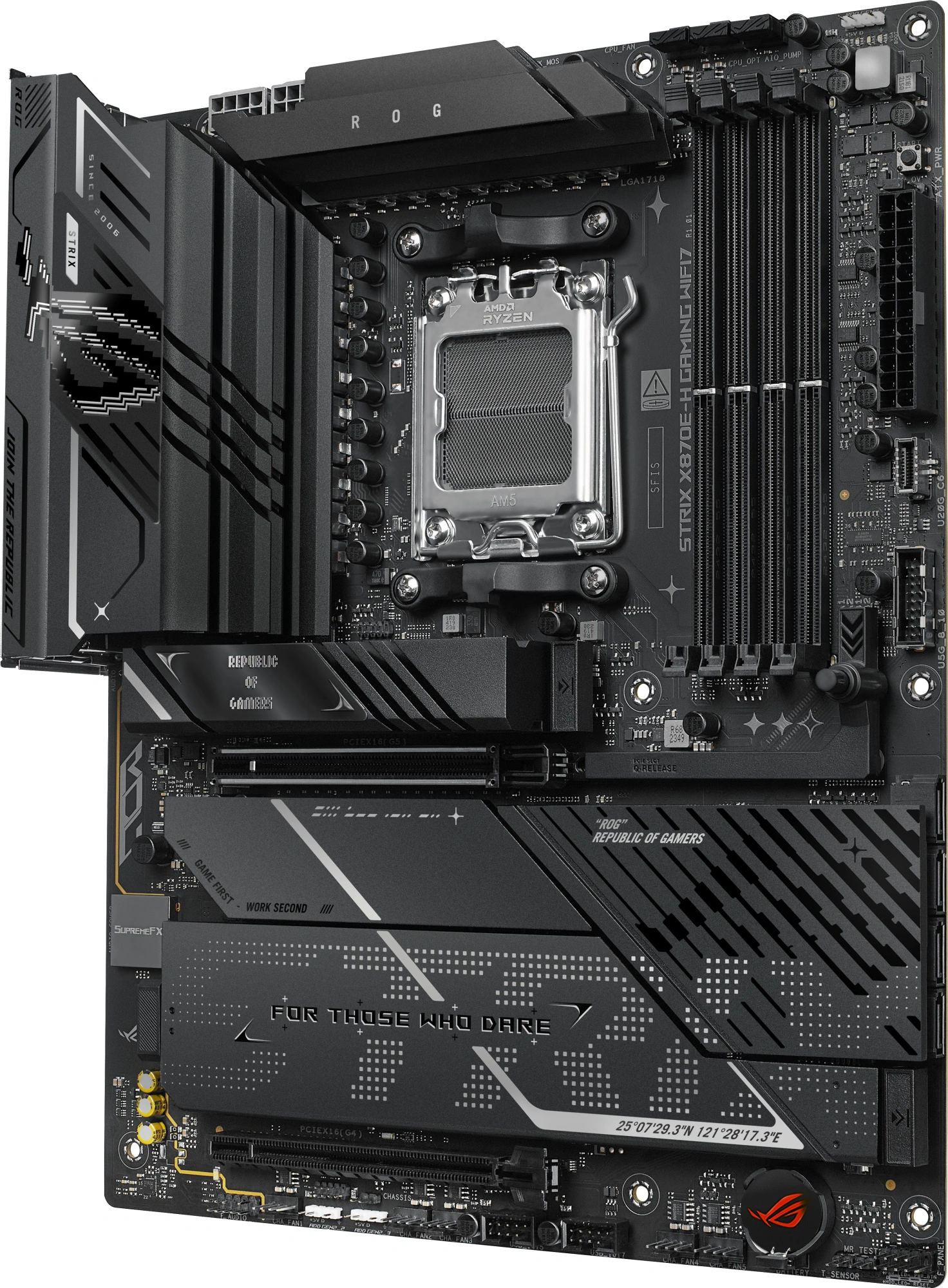 Материнская плата Asus ROG STRIX X870E-H GAMING WIFI7 Socket AM5 AMD X870E 4xDDR5 ATX AC`97 8ch(7.1) 5Gigabit RAID+HDMI