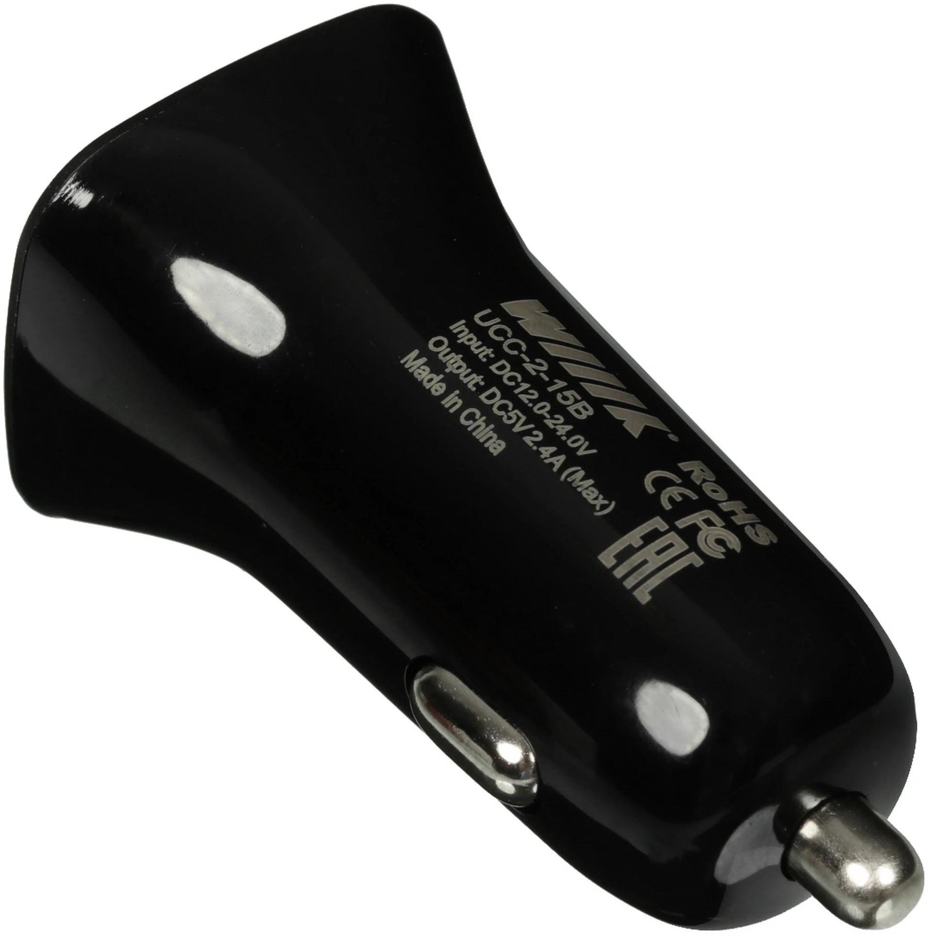 Автомобильное зар./устр. Wiiix UCC-2-15B 12W 1.2A+2.1A универсальное черный