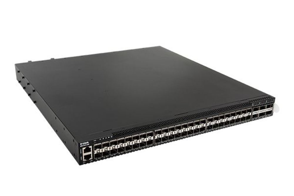 DXS-3610-54S/A1ASI Управляемый L3 стекируемый коммутатор D-Link с 48 портами 10GBase-X SFP+, 6 портами 100GBase-X QSFP28, 2 источниками питания AC и 5 вентиляторами