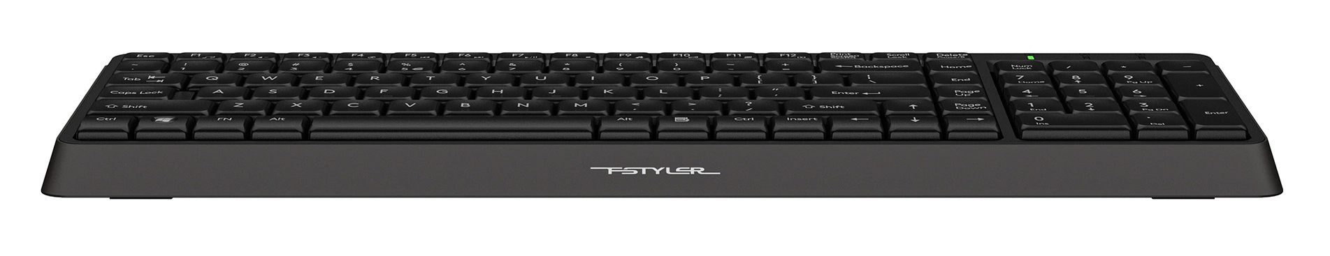 Клавиатура A4Tech FK15 черный USB (FK15 BLACK) кабель 1.5м