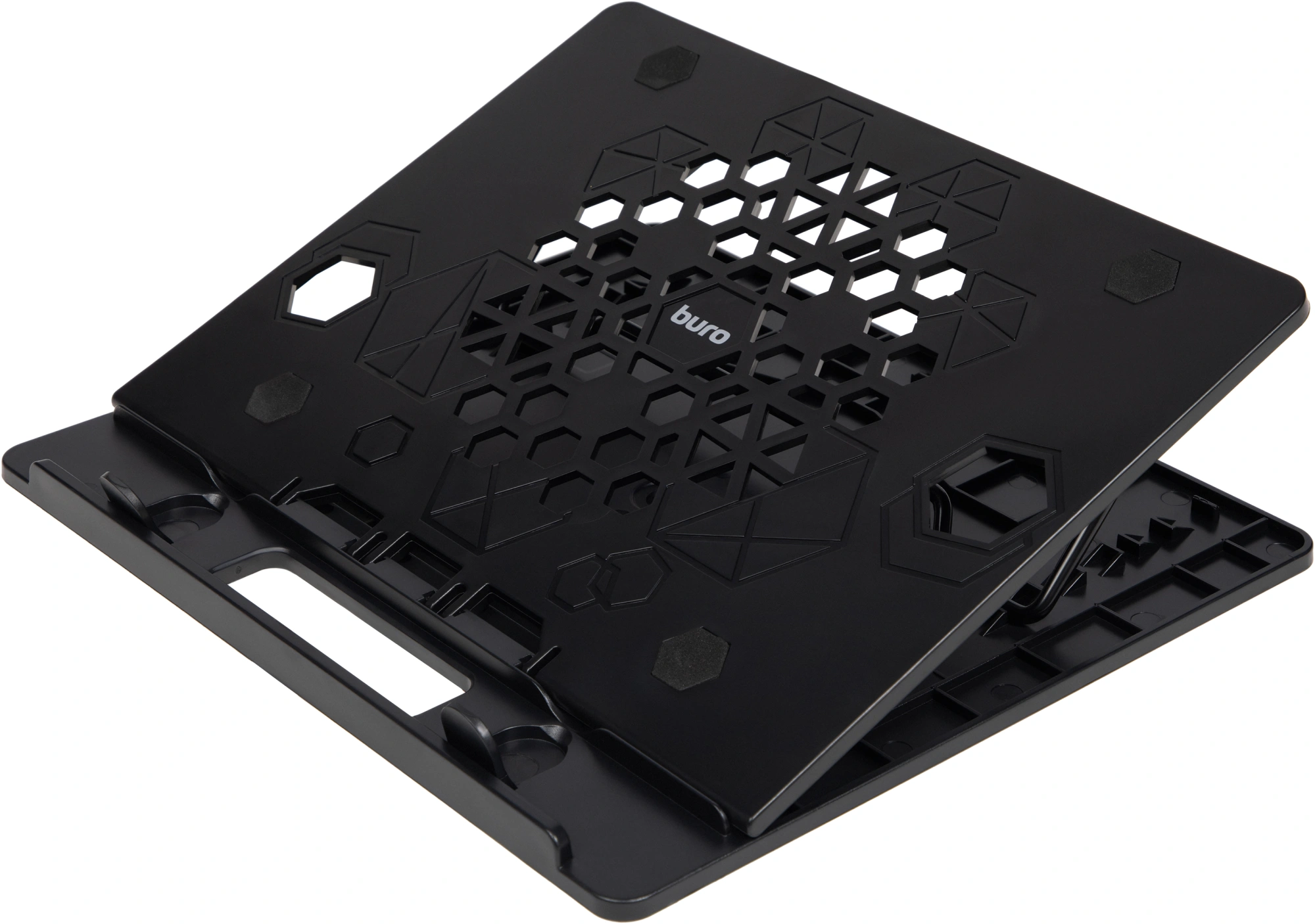 Подставка для ноутбука Buro BU-LS130 15.6" 280x250x15мм 520г металл/пластик черный