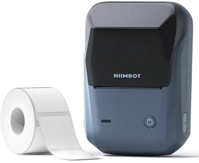 Термопринтер Niimbot B1 (1746799) 203dpi 50мм/с/USB/BT для печ.этик. голубой