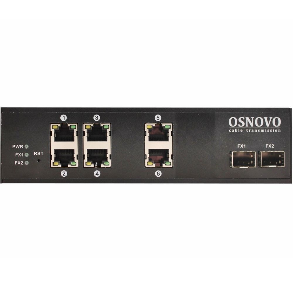 SW-8062/IC- Промышленный PoE коммутатор Gigabit Ethernet на 8 портов