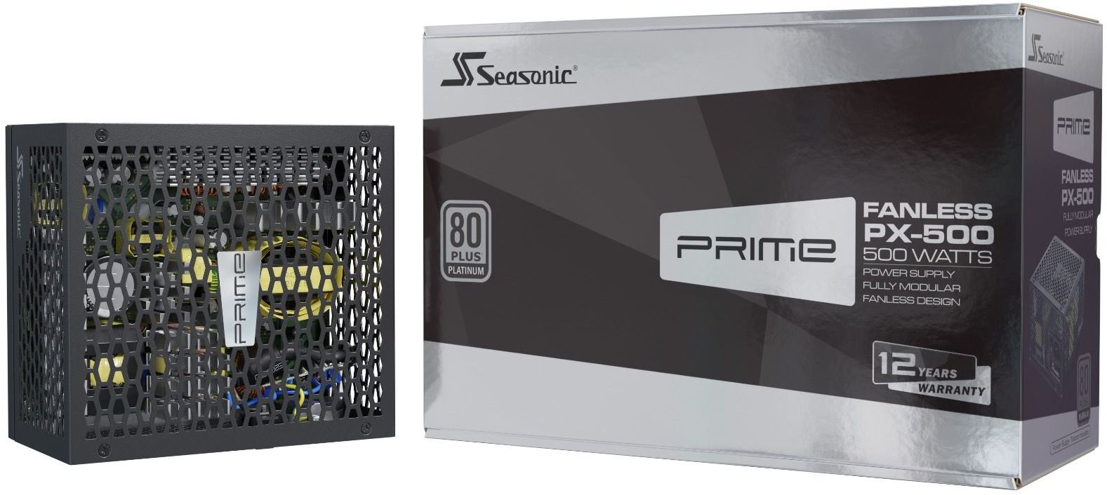 Блок питания Seasonic ATX 500W PRIME Fanless PX-500 80+ platinum 24pin APFC 8xSATA Cab Manag RTL