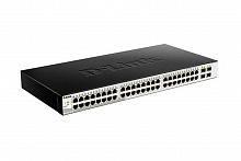 DGS-1210-52/ME/B1A Управляемый L2 коммутатор, 48x1000Base-T, 4x1000Base-X SFP, AC 220В/DC 12В(с возможностью мониторинга статуса питания коммутатора)