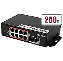 STP-811HPS - Коммутатор неуправляемый, 8 портов 10/100 Мбит/с (все с поддержкой High PoE) + 1 порт 10/100/1000 Мбит/с + 1 порт 1000 Мбит/с SFP