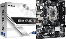 Материнская плата Asrock B760M-HDV/M.2 D4 Soc-1700 Intel B760 2xDDR4 mATX AC`97 8ch(7.1) GbLAN RAID+VGA+HDMI+DP