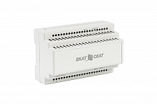 597 SKAT-12-4,0-DIN - 12В 4А пластиковый корпус под DIN рейку 35 мм  Внешний АКБ 17-26Ач. Защита от КЗ в нагрузке, защита АКБ от глубокого разряда и переполюсовки.