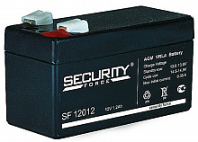SF 12012 - Аккумулятор Security Force герметичный свинцово-кислотный, 12В/1,2Ач, ножевые клеммы 4,8 мм (F1)