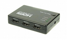 SW-Hi3012 - Коммутатор сигнала HDMI OSNOVO (3вх./1вых.) с поддержкой HDMI 1.4, HDCP 1.2. Разрешение до 4Kx2K(30Гц). Вх. - HDMI(A)x3/Роз.1,7х4мм(DC5V). Вых. - HDMI(A). В комплекте пульт управления. Размеры (ШxВxГ): 82x18x58мм. Вес:0,06кг. Рабочая температу