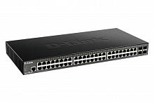 DGS-1250-52X/A1A Настраиваемый L2 коммутатор D-Link c 48 портами 10/100/1000Base-T и 4 портами 10GBase-X SFP+