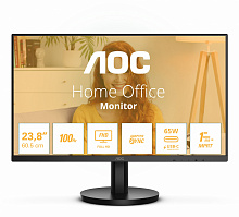 Монитор AOC 23.8" 24B3CA2 черный IPS LED 1ms 16:9 HDMI M/M матовая 250cd 178гр/178гр 1920x1080 100Hz DP FHD USB 3.4кг