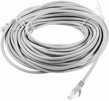 Патч-корд Premier PP12-20M 1000Гбит/с UTP 4 пары cat.5E CCA molded 20м серый RJ-45 (m)-RJ-45 (m)