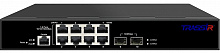 TR-NS24102S-120-8PoE - Управляемый коммутатор TRASSIR с 8 PoE портами (10/100/1000 Мбит/с Base-T PoE port),и 2 SFP портами.