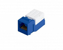 NMC-KJUD2-FT-BL - Модуль-вставка NIKOMAX типа Keystone, Кат.5е (Класс D), 100МГц, RJ45/8P8C, FT-TOOL/110/KRONE, T568A/B, неэкранированный, синий - гарантия: 5 лет расширенная / 25 лет системная