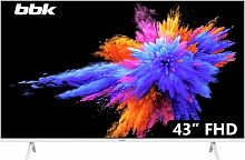 Телевизор LED BBK 43" 43LEM-1054/FTS2C (W) белый FULL HD 60Hz DVB-T2 DVB-C DVB-S2 USB (RUS)