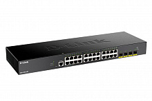 DGS-1250-28X/A1A Настраиваемый L2 коммутатор c 24 портами 10/100/1000Base-T и 4 портами 10GBase-X SFP+