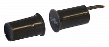 ST-DM010NC-BR - Магнитоконтактный датчик Smartec, НЗ, коричневый, врезной для деревянных дверей, миниатюрный, зазор 25 мм