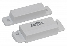 ST-DM121NC-WT - Магнитоконтактный датчик Smartec, НЗ, белый, накладной для деревянных дверей, под винт, зазор 25 мм