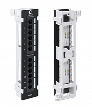 Cabeus PL-12-Cat.6-WL-Dual IDC Патч-панель настенная, 12 портов RJ-45, категория 6, с подставкой, Dual IDC