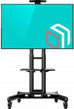 Стойка для телевизора Onkron TS1551 черный 40"-70" макс.55.5кг напольный мобильный