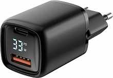 Сетевое зар./устр. Wiiix UNNK-4-2-24QCPD-FAST 15W 2.4A (PD+QC) USB-A универсальное черный