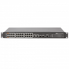 Коммутатор PoE DH-PFS4226-24ET-240 2xCombo 1000 Base-T/SFP, 24x 10/100 Base-T 240Bт