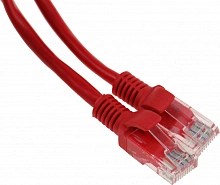 Патч-корд Premier PP12-1M/R 1000Гбит/с UTP 4 пары cat.5E CCA molded 1м красный RJ-45 (m)-RJ-45 (m)