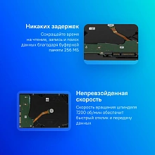 Жесткий диск Seagate SAS 3.0 16TB ST16000NM004J Exos X18 4KN (7200rpm) 256Mb 3.5"