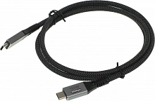 Кабель Premier 100W/4K 60HZ/20GBS USB Type-C (m)-USB Type-C (m) 1м черный