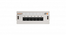 NMC-WP06UE2-GY - Коммутационная панель NIKOMAX настенная, 6 портов, Кат.6 (Класс E), 250МГц, RJ45/8P8C, 110, T568A/B, неэкранированная, светло-серая - гарантия: 5 лет расширенная / 25 лет системная