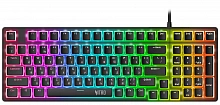 Клавиатура Acer OKW303 механическая черный/серый USB for gamer LED (ZL.KBDCC.01D) кабель 1.8м