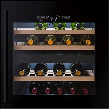 Винный шкаф Lex LWD6036BL dual zone S 1-нокамерн. черный стекло (CHAT500009)