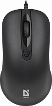 Мышь Defender MB-230 черный оптическая 1600dpi USB 2but (52231)