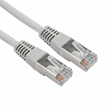 18-8001-1 - Шнур коммутационный, патч-корд F/UTP RJ45-RJ45, CAT 5e, LSZH серый, 0,5м, Rexant