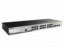 DGS-1210-28/ME/B2A Управляемый L2 коммутатор D-Link, 24x1000Base-T, 4x1000Base-X SFP, AC 220В/DC 12В(с возможностью мониторинга статуса питания коммутатор D-Linkа)