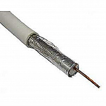 01-2432 - Кабель коаксиальный CAVEL SAT 703 B, Cu/Al/CuSn, 75%, 75 Ом, (бухта 100 м), белый